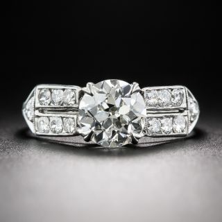 1.29 Carat Diamond Vintage Engagement Ring GIA - J SI1 - 5
