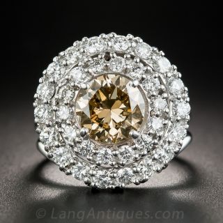1.81 Carat Fancy Brown-Yellow Diamond Ring - GIA - 1