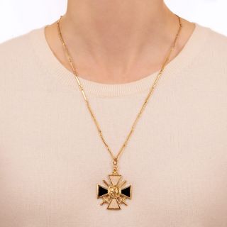 Croix de Guerre Pendant Necklace