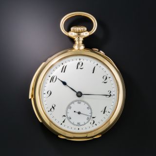18K Gold Repeater Pocket Watch by G. Braillard - 6