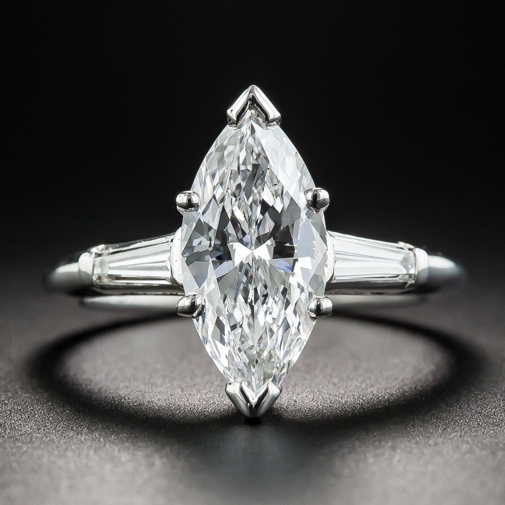 2.07 Carat Marquise Diamond Engagement Ring