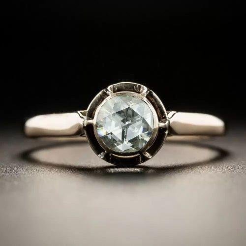 Georgian-Style Solitaire with Rose-Cut Diamond.