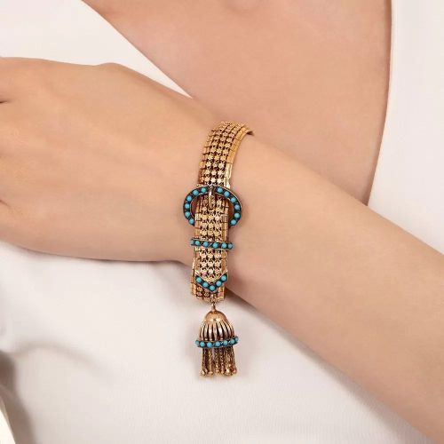 Love Victorian Style Blog Portuguese Victorian-Inspired Buckle and Tassel Bracelet.