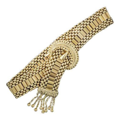 Love Victorian Style Blog Victorian Gold Buckle and Tassel Bracelet.