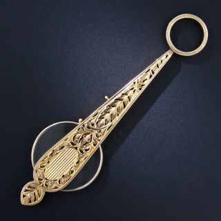 Antique 14K Gold Lorgnette - 5