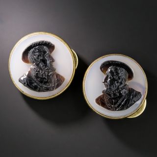 Antique Cameo Cufflinks - 5