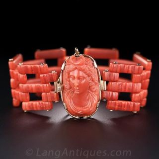 Antique Coral Bracelet - 2