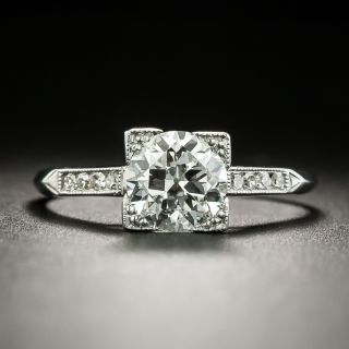 Art Deco 1.02 Carat Diamond Ring - GIA H SI1 - 2