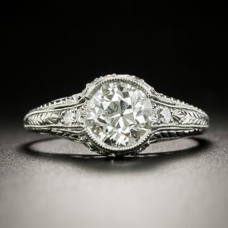 Art Deco 1.09 Carat Diamond Engagement Ring - GIA I VS2 - 2