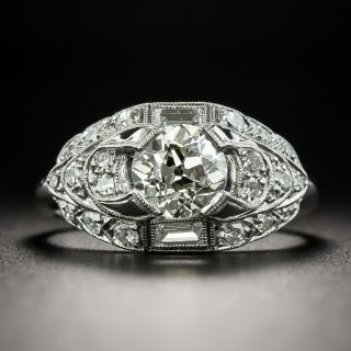 Art Deco 1.15 Carat Diamond Engagement Ring - GIA M SI1 - 2