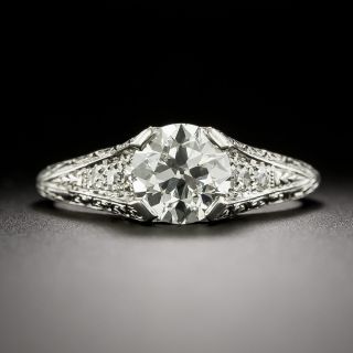 Art Deco 1.20 Carat Diamond Engagement Ring - GIA I VS2 - 3