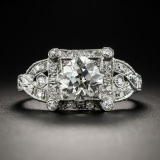  Art Deco 1.35 Carat Diamond Engagement Ring - GIA  L SI2 - 1