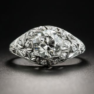 Art Deco 1.52 Carat Diamond Engagement Ring - GIA K SI1 - 2