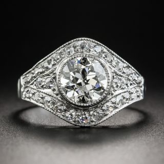 Art Deco 1.61 Carat Diamond Engagement Ring - GIA J SI1 - 1