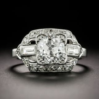 Art Deco 1.71 Carat Diamond Engagement Ring - GIA I SI2 - 2