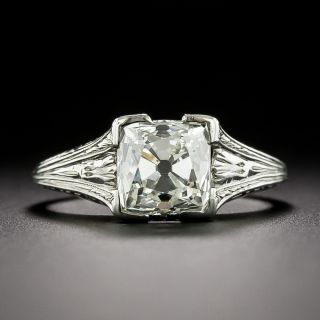 Art Deco 1.95 Carat French-Cut Diamond Ring - GIA - 2