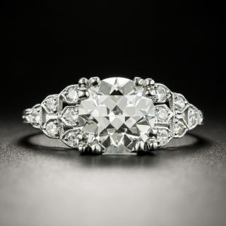 Art Deco 2.26 Carat Diamond Engagement Ring - GIA I VS2 - 3