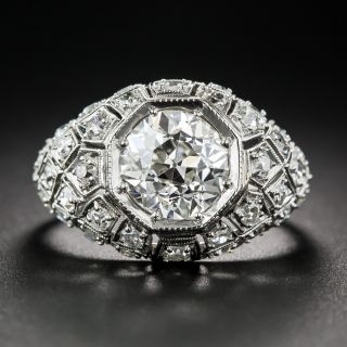 Art Deco 2.28 Carat Diamond Engagement Ring - GIA J VS2 - 5