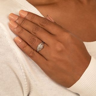 Art Deco .75 Carat Diamond Engagement Ring by Belais for Granat Brothers