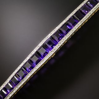 Art Deco Amethyst and Diamond Bracelet - 2