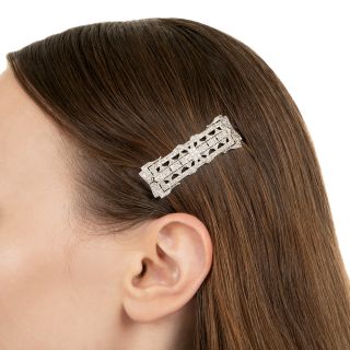 Art Deco Diamond Barrette