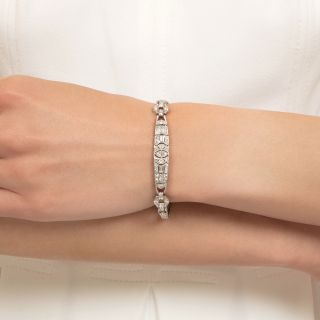 Art Deco Diamond Bracelet by Maurice Tishman