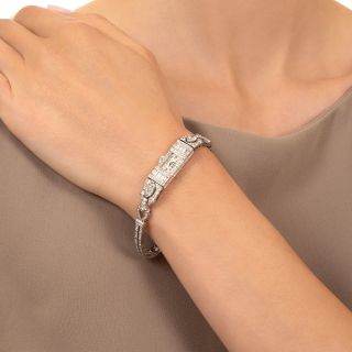 Art Deco Diamond Bracelet Watch by Breguet