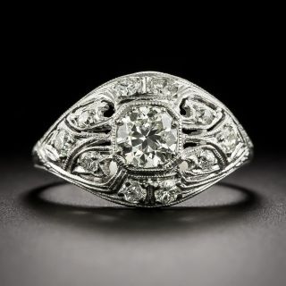 Art Deco Diamond Dome Ring - 3
