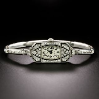 Art Deco Diamond Wrist Watch by Ahlers &  Co.  - 6