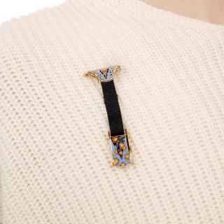 Art Deco Enamel Lapel Watch