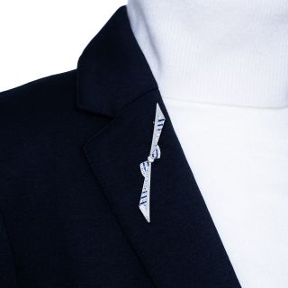 Art Deco Sapphire* and Diamond Bow Pin