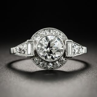Art Deco-Style 1.02 Carat Diamond Engagement Ring - GIA I VS1 - 1