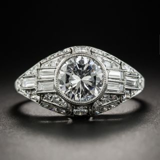Art Deco-Style 1.29 Carat Diamond Ring - GIA  D SI2 - 1