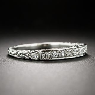 Art Deco-Style Diamond Wedding Band