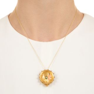 Art Nouveau Egyptian Revival Pendant/Brooch