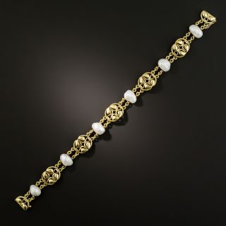 Arts & Crafts Freshwater Pearl Bracelet by Frank Gardener Hale - 3