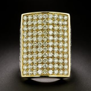 Big, Bold Estate Pavé Diamond 18K Ring, 5.06 Carats - 3