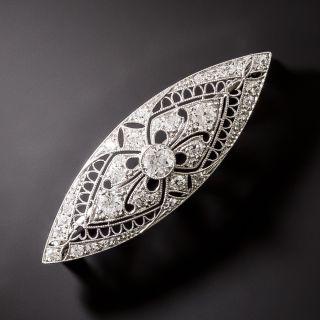 Black, Star & Frost Art Deco Diamond Brooch - 3