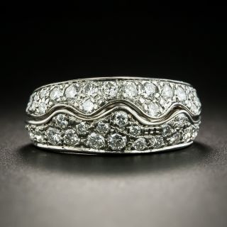 Diamond Wave Band Ring - 2