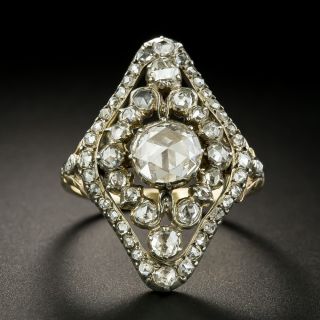 Dutch Georgian-Style Rose-Cut Diamond Dinner Ring - 1