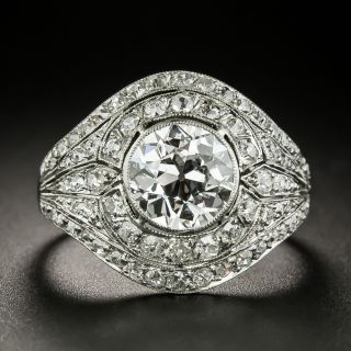 Edwardian 1.81 Carat Diamond Engagement Ring - GIA F SI1 - 2