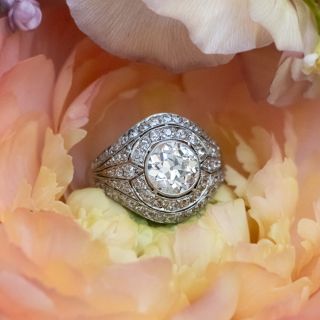 Edwardian 1.81 Carat Diamond Engagement Ring - GIA F SI1