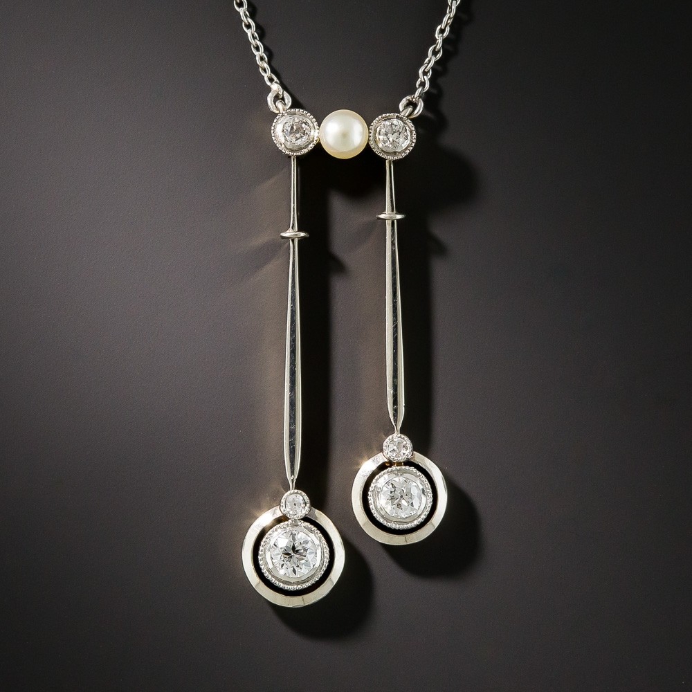 Edwardian Diamond Négligée Necklace