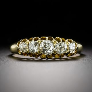 English Victorian Five-Stone Diamond Ring - 3