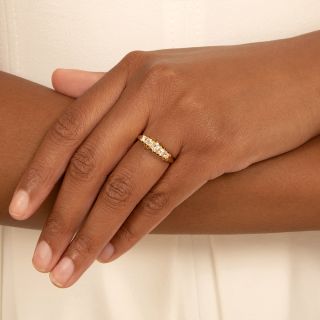 English Victorian Five-Stone Diamond Ring