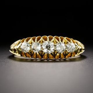 English Victorian Five-Stone Diamond Ring, Circa 1907 - 3