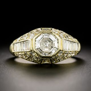 Estate 1.50 Carat Octagonal Diamond Ring - GIA H VVS2 - 3