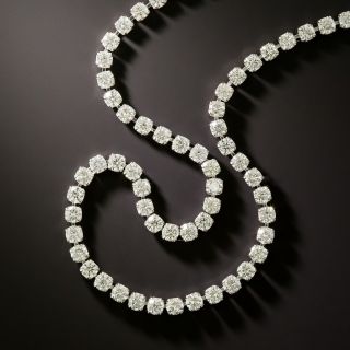 Estate 9.50 Carat Diamond Rivière  Necklace - 3