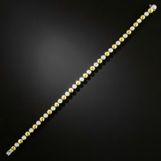 Estate Bubble Link Diamond Bracelet, Italy - 2