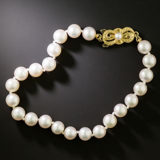Estate Mikimoto Cultured Pearl Bracelet - 2